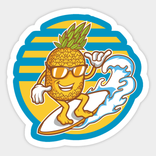 PINEAPPLE SURFING Sticker